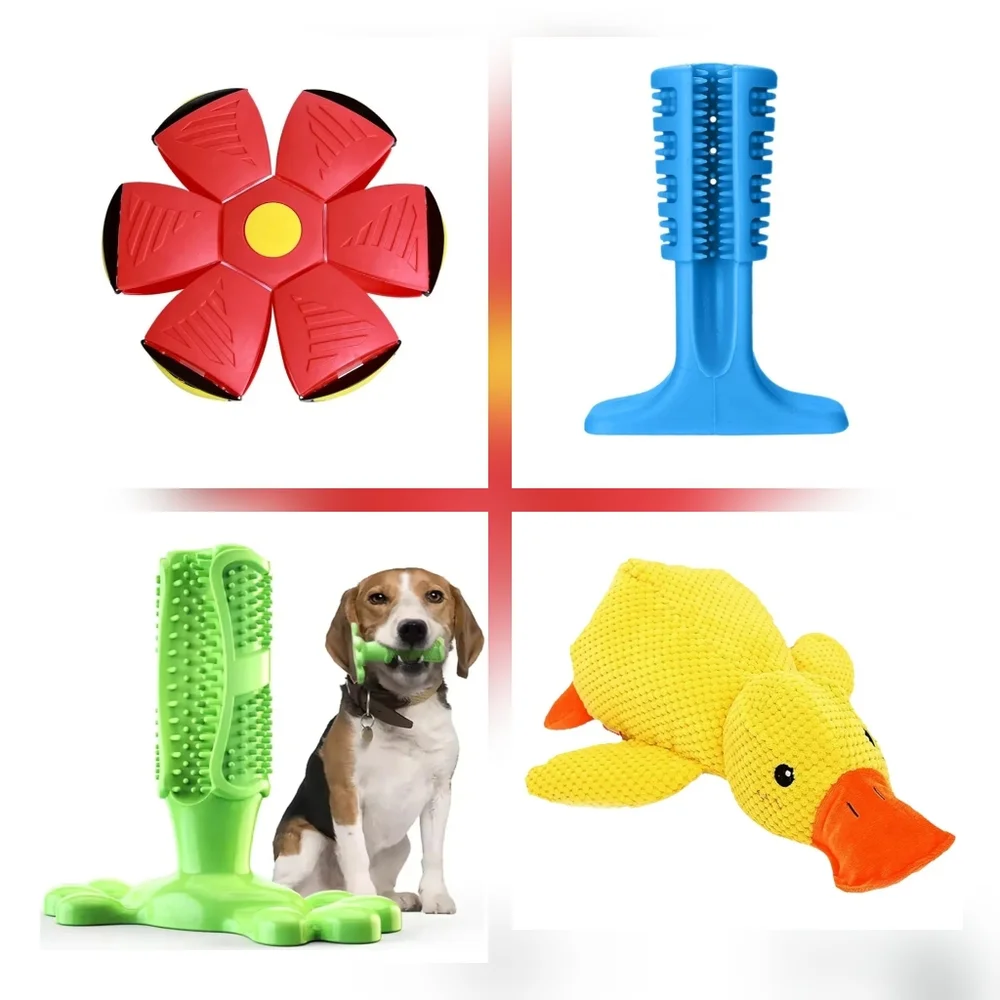 NWT 4 Piece Dog Toy Set